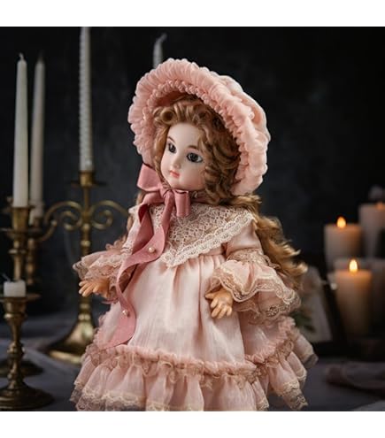 Amazon | 人形 ドール ヴィンテージ 西洋人形 ビスクドール 約40〜41cm